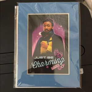Print - Donald Glover as Lando Calrissian “just be charming”